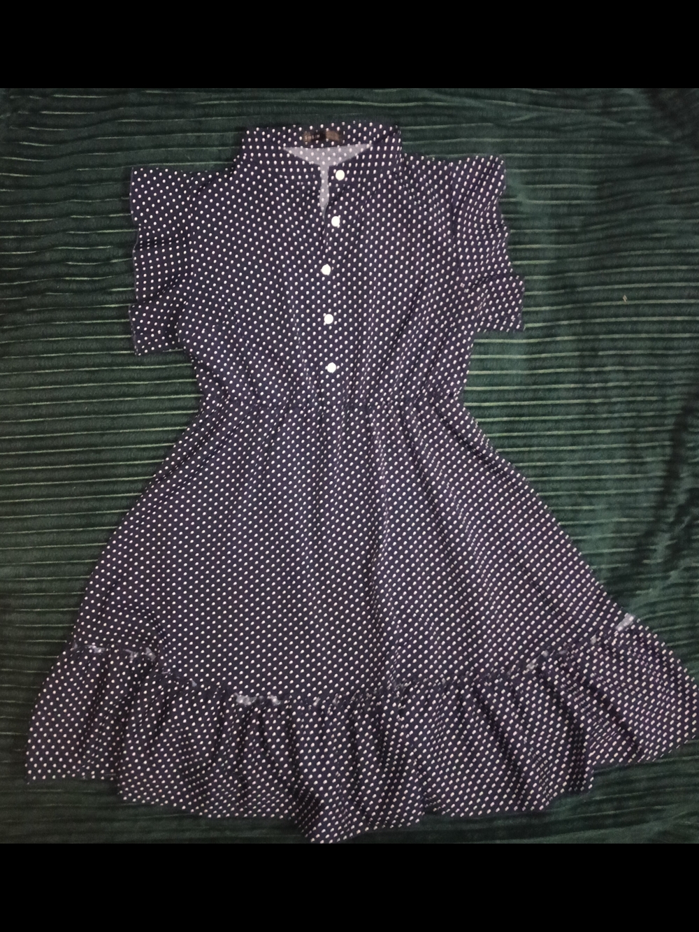 Women's SHEIN Navy Polka Dot Dress